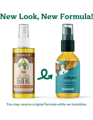 Aceite de Cabello de Argán Badger 60g - Hidratante y Reparador