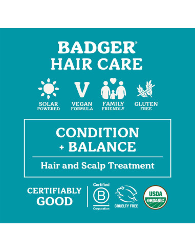 Aceite de Cabello de Argán Badger 60g - Hidratante y Reparador