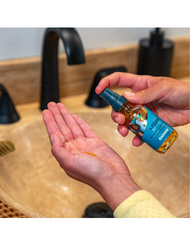 Aceite de Cabello de Argán Badger 60g - Hidratante y Reparador