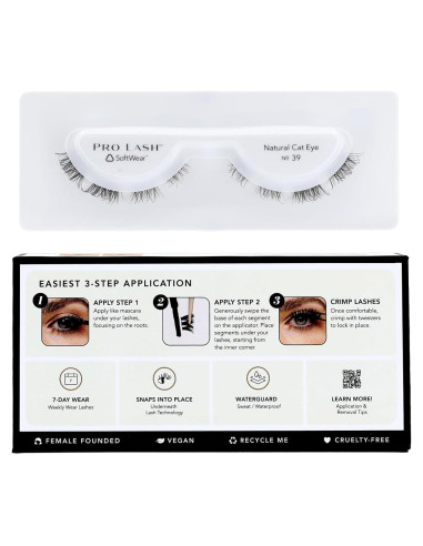 Kit de Pestañas Pro Lash Ojo de Gato No. 39 - Juego Individual