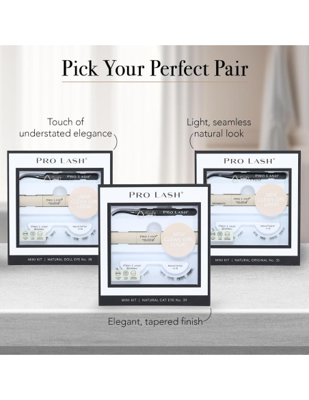 Kit de Pestañas Pro Lash Ojo de Gato No. 39 - Juego Individual