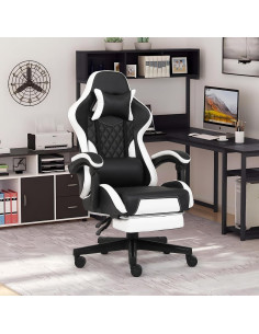 Silla de Juego Ergonómica Opiesit 300 con Reposapiés y Soporte Lumbar 2