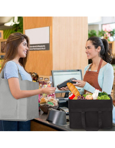 Bolsas de Compras Reutilizables WISELIFE 12 Piezas 22.68 kg