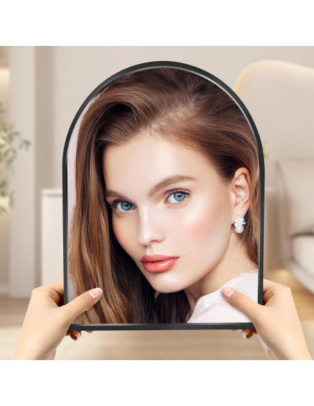 Espejo Arqueado Negro MYlovelylands 25.4x33 cm Decorativo