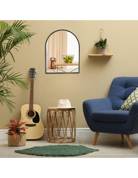 Espejo Arqueado Negro MYlovelylands 25.4x33 cm Decorativo