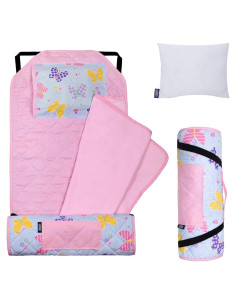 Alfombra de Siesta Wildkin para Niños - Jardín de Mariposas