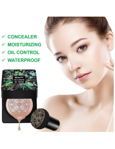 Base de Maquillaje CC Cream AWCCXMYM Marfil 120g con Esponja 2