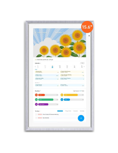 Calendario Digital ApoloSign 15.6" Madera Gris con Google Play