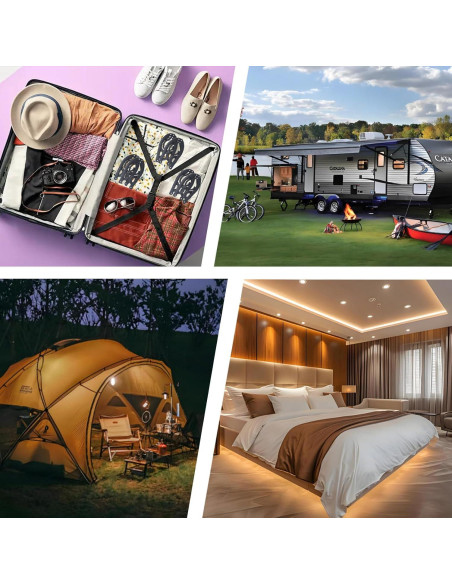 Perchas Plegables Indistar 6pcs Azul Menta para Viaje