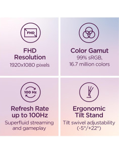 Monitor Lenovo L22-4e 21.5" FHD IPS 100Hz 4ms Negro 2