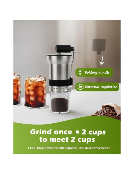 Molino de Café Manual Matrjestice Acero Inoxidable 31.7g