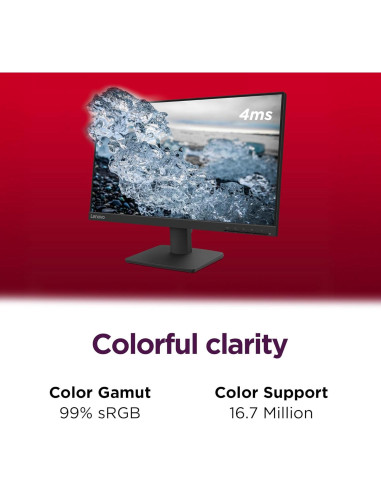 Monitor Lenovo L22-4e 21.5" FHD IPS 100Hz 4ms Negro