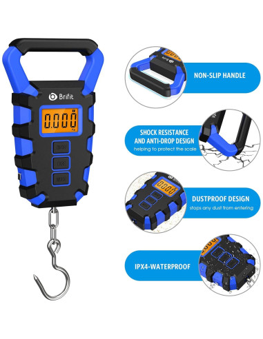 Báscula Digital de Pesca Ankilo 50kg con Cinta Métrica 96.5cm