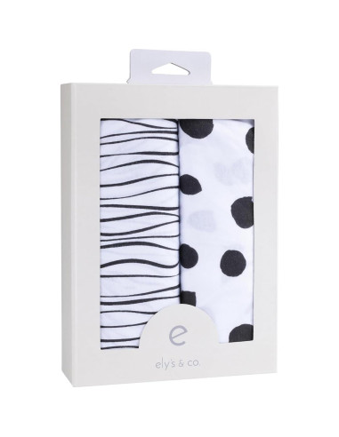 Juego de Sábanas para Cuna Ely's & Co. 100% Algodón Jersey 2 Pzas