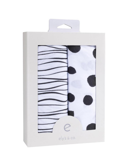 Juego de Sábanas para Cuna Ely's & Co. 100% Algodón Jersey 2 Pzas