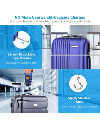 Báscula Digital de Pesca Ankilo 50kg con Cinta Métrica 96.5cm