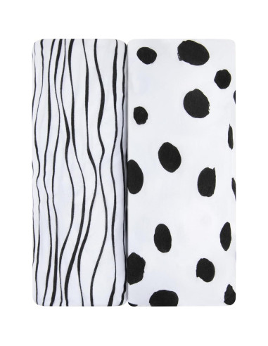 Juego de Sábanas para Cuna Ely's & Co. 100% Algodón Jersey 2 Pzas