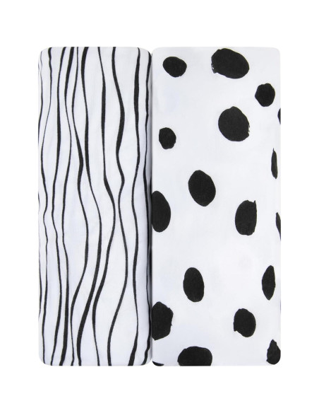 Juego de Sábanas para Cuna Ely's & Co. 100% Algodón Jersey 2 Pzas