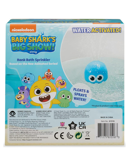 Rociador de Baño Hank Baby Shark WowWee - Juguete Acuático