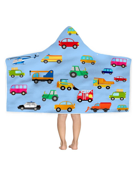 Toalla de Playa con Capucha Bonsai 30x50 cm Microfibra Azul