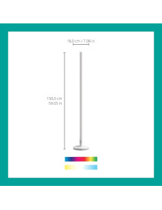 Lámpara de Suelo WiZ Conectada LED Regulable 8W Multicolor 2