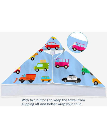 Toalla de Playa con Capucha Bonsai 30x50 cm Microfibra Azul