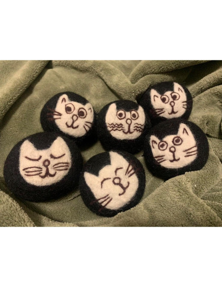 Bolas de Secado de Lana Orgánica CAHI - 6 Pcs - Ecológicas