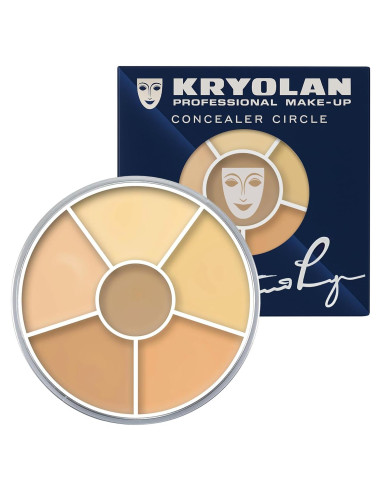 Paleta de Corrector Kryolan 6 Colores - Maquillaje Profesional