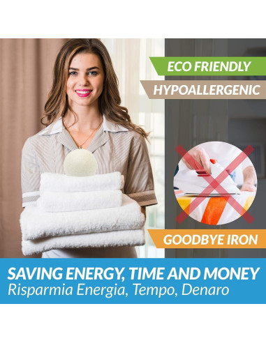 Bolas de Secado de Lana Orgánica CAHI - 6 Pcs - Ecológicas