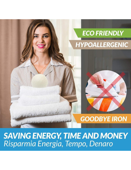 Bolas de Secado de Lana Orgánica CAHI - 6 Pcs - Ecológicas