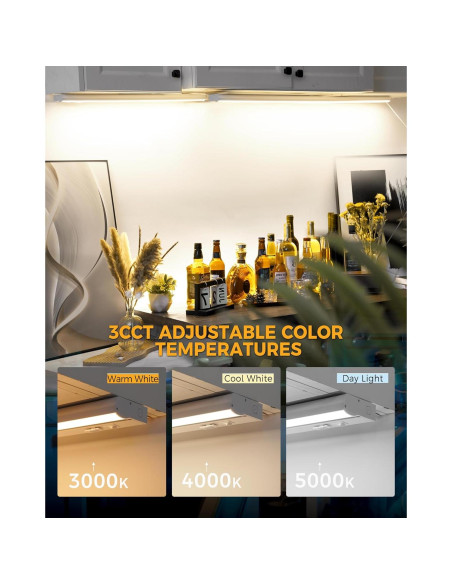 Luz LED de Bajo Gabinete Snyloe 30.48 cm 9W 600LM Regulable