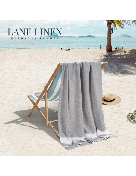 Toallas de Playa LANE LINEN 2 Paquete Secado Rápido 99x180cm