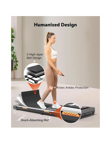 Caminadora Elseluck Bajo Escritorio 2.5HP Pantalla LED 120kg