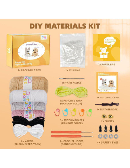 Kit de Crochet para Principiantes MOREJMTT - Hilo y Tutoriales