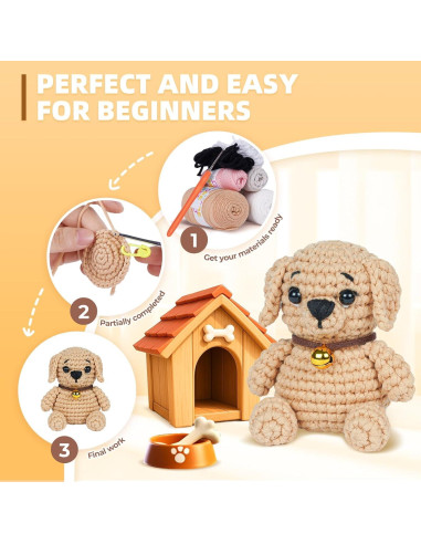 Kit de Crochet para Principiantes MOREJMTT - Hilo y Tutoriales