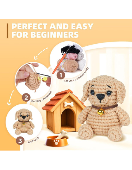 Kit de Crochet para Principiantes MOREJMTT - Hilo y Tutoriales