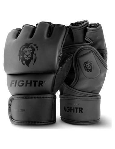 Guantes FIGHTR Pro MMA para entrenamiento unisex - Negro