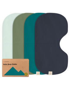 Paquete de 4 Paños de Eructo KeaBabies Algodón Orgánico 56x30.5cm