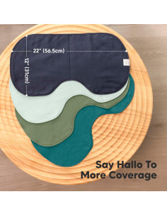 Paquete de 4 Paños de Eructo KeaBabies Algodón Orgánico 56x30.5cm 2