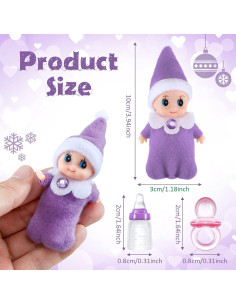 Set de 18 Piezas Muñecas Elfos Aoriher para Decoración Navideña 2