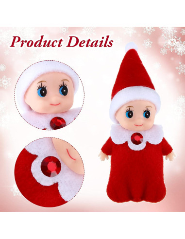 Set de 18 Piezas Muñecas Elfos Aoriher para Decoración Navideña