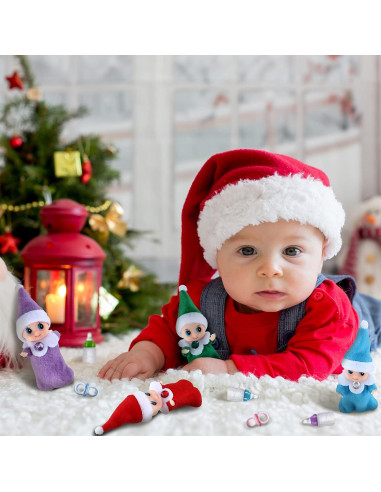 Set de 18 Piezas Muñecas Elfos Aoriher para Decoración Navideña