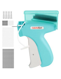 Pistola de Puntadas ColorfulSub para Ropa - Azul Claro, 6 Agujas