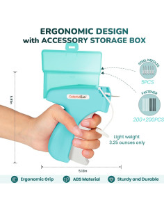 Pistola de Puntadas ColorfulSub para Ropa - Azul Claro, 6 Agujas 2