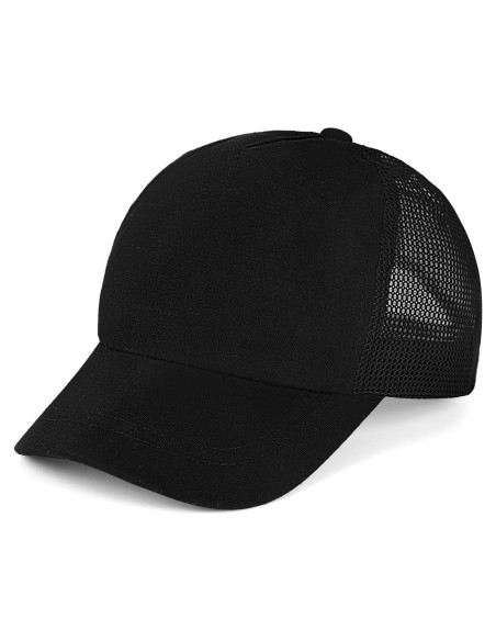 Gorra de béisbol ajustable para bebé 0-12 meses negra