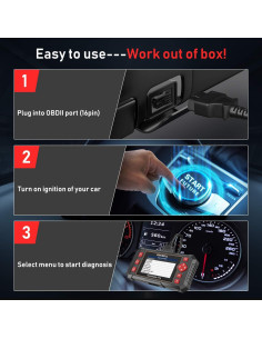 Escáner OBD2 FOXWELL NT604 Elite con Diagnóstico ABS SRS 2