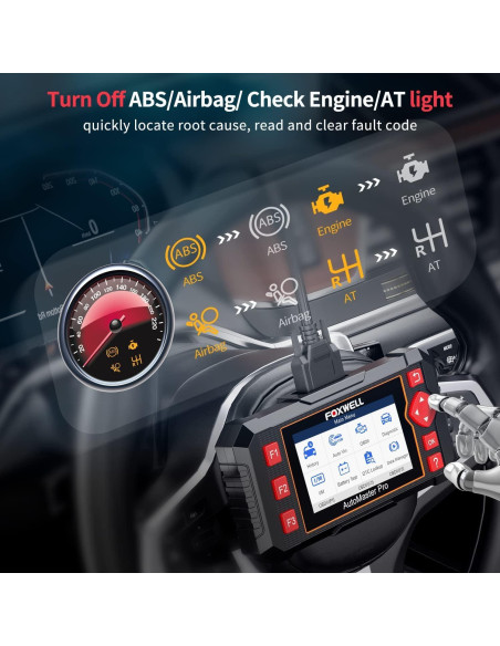 Escáner OBD2 FOXWELL NT604 Elite con Diagnóstico ABS SRS