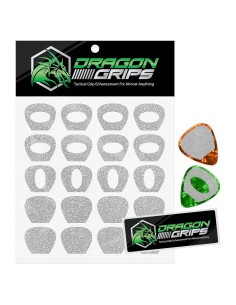 Agarraderas de Pua de Guitarra Dragon Transparente - Paquete 20