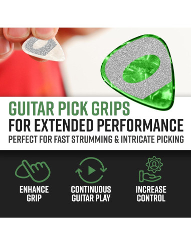 Agarraderas de Pua de Guitarra Dragon Transparente - Paquete 20