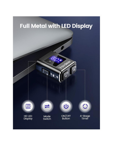 Mini Mouse Jiggler VAYDEER T5s Indetectable con Temporizador LED